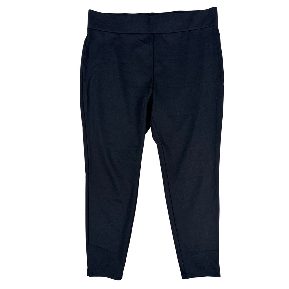 Ruby Rd Womens Black Stretch Pull On Tapered Leg Pants Style 76103 M2 Size L - Picture 10 of 10